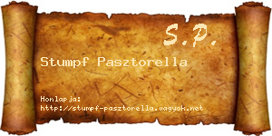 Stumpf Pasztorella névjegykártya